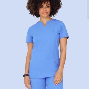 Mandala Scrub Set in Ceil Blue